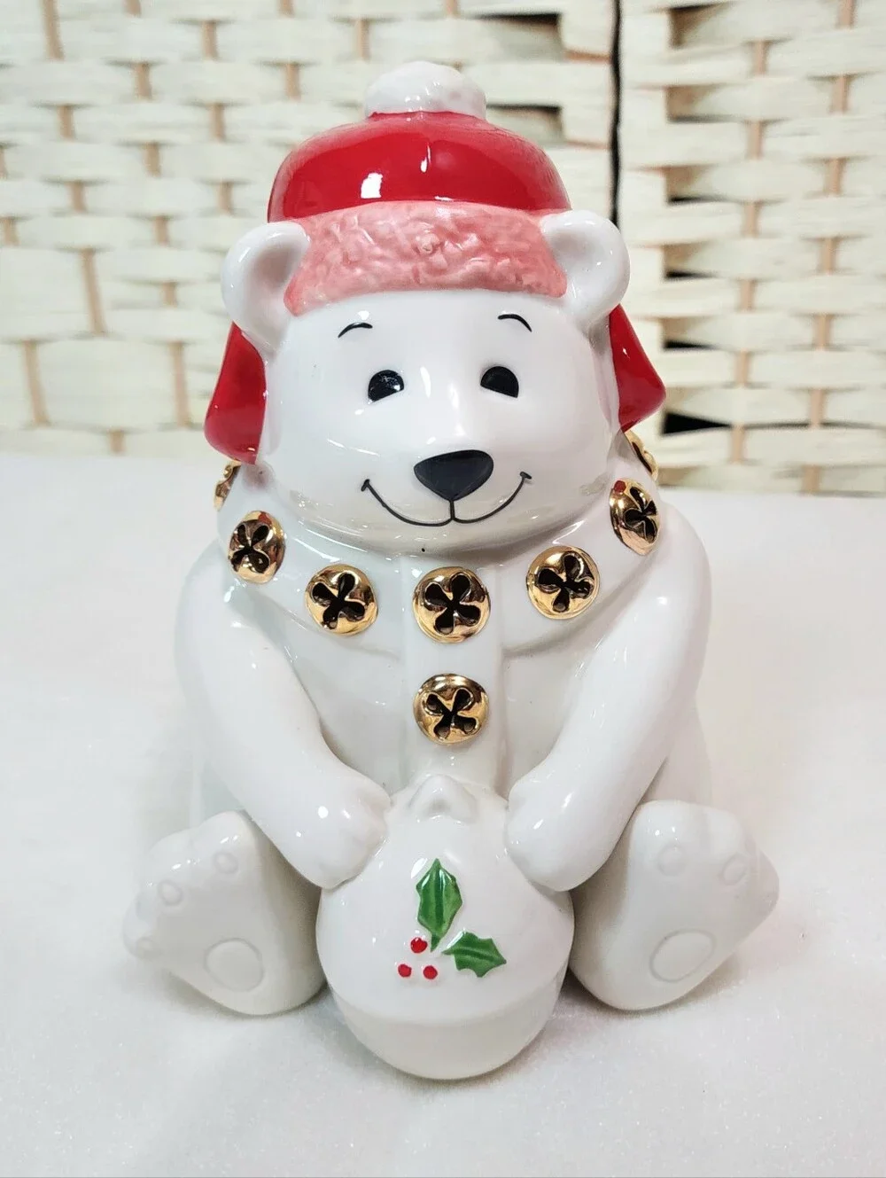 Lenox Color Changing Christmas Bear Porcelain Figure 7